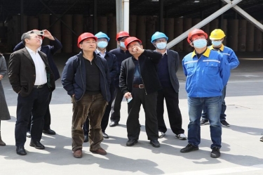 生态环境部科财司副司长付川一行考察由开元体育-（中国）开元体育承担的国家科技重大专项示范工程