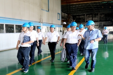 2020年9月8日,时任商务部亚洲司副司长杨伟群、马来西亚驻华使馆公使施志光莅临开元体育-（中国）开元体育对马来西亚项目进行调研