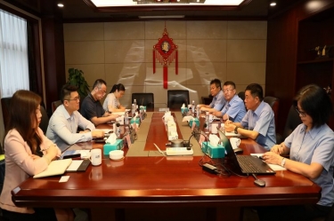 中国进出口银行浙江省分行行长彭豪一行莅临开元体育-（中国）开元体育开展银企高层会谈活动